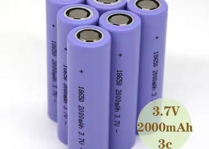 High-low Temperature Available 18650 Battery Cell Lithium Ion 3.7V 2000mAh 18650 Rechargeable Cell Battery Pack for Toys