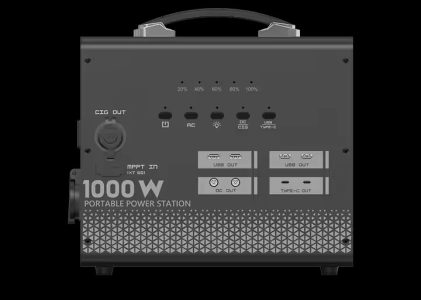 Portable 1000Watt Power Bank Station with AC Outlet Lithium Ion Pack for Outdoor Camping Travel Hunting & Emergency Use