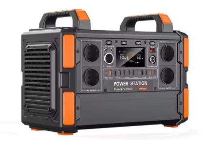 Portable Power Station 1200W/1008Wh LiFePO4 Battery Quick Charge 1.5H 6 AC Outlets UPS Solar Generator Home Camping Car MPPT
